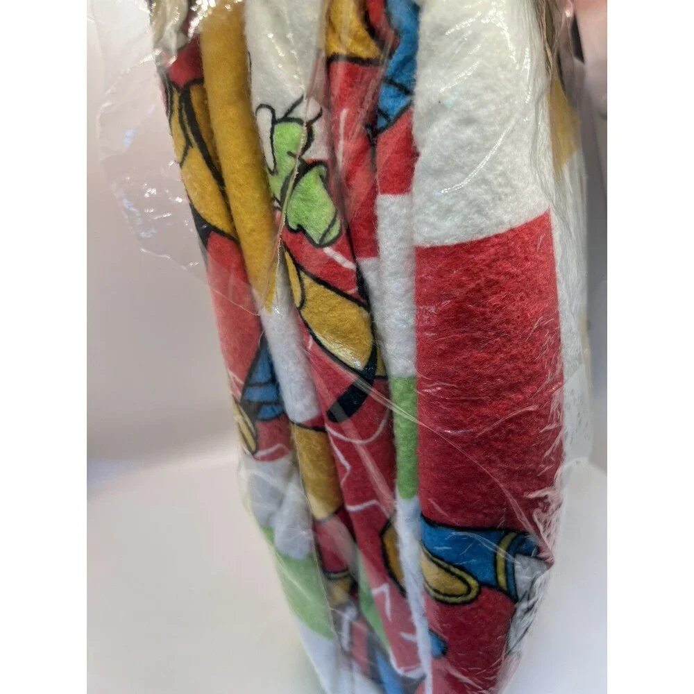 new Vintage blanket Mickey For Kids Snoozin Blanket Twin Full 72x90 Disney 80s